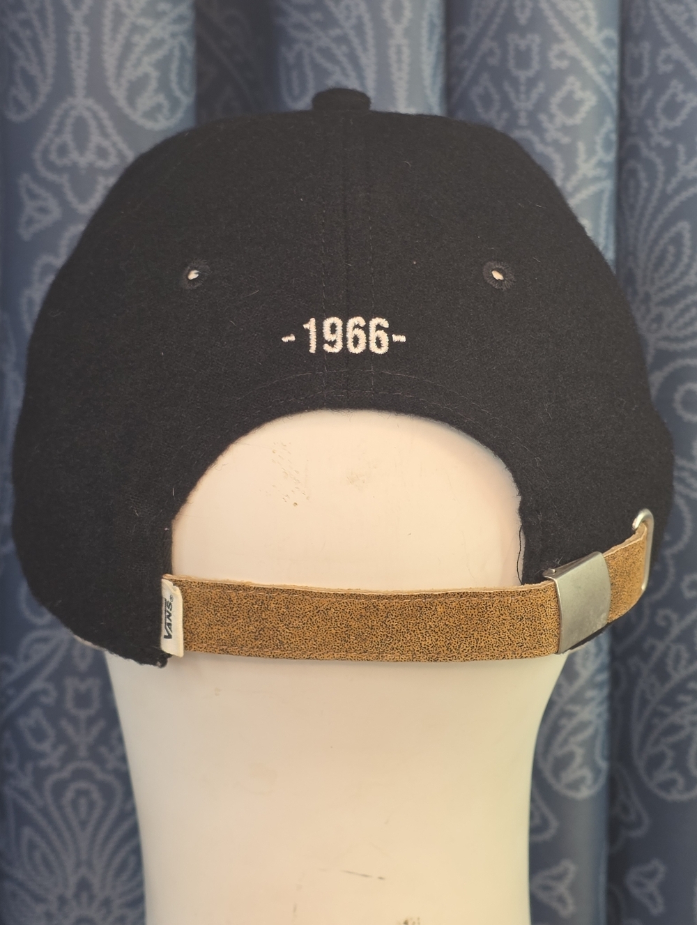 Vans "Off The Wall" Wool Felt Blend & Suede Strapback Hat OSFM - Picture 3 of 9